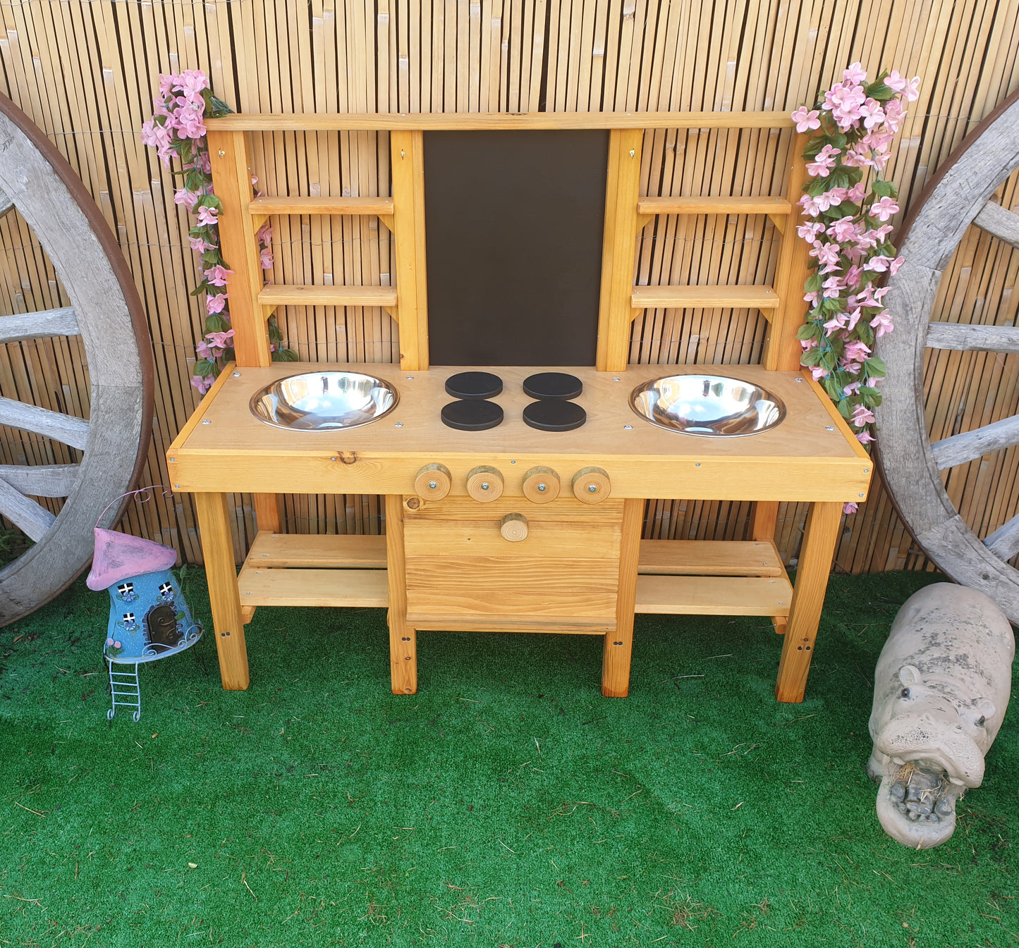 Custom Mud kitchen with drop down oven for Stephanie.