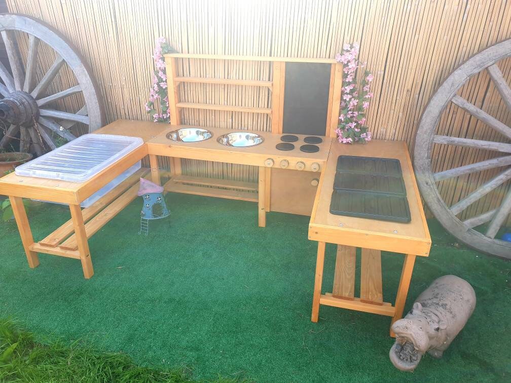 XXXL U Shape mud kitchen with water/sand table & messy play station